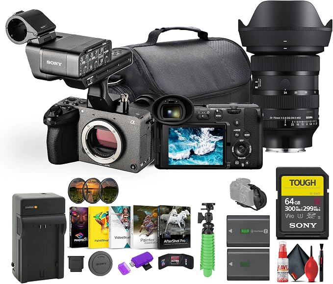 Sony FX2 Full-Frame Digital Cinema Camera w/XLR Handle | 33MP Sensor and AI by Amazon+Renewed