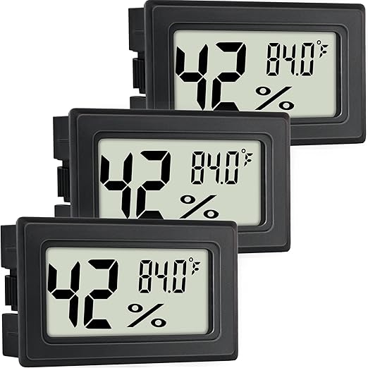 EWPJDK Mini Hygrometer Indoor Humidity Meter Hygrometer Thermometers 4 Pack by EWPJDK