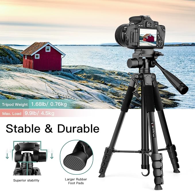 Camera Tripod Stand, Lightweight and Compact Travel Tripod - Image 7
