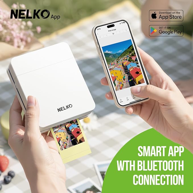 Nelko Photo Printer, 2x3 Portable Wireless Smartphone Printer, PP01 Mini Color - Image 2