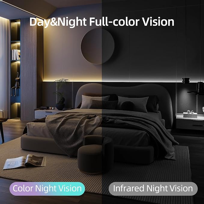 Hawkray 360° 2K 3MP Security Camera Indoor, 2.4/5GHz WiFi Smart Motion Alert - Image 5