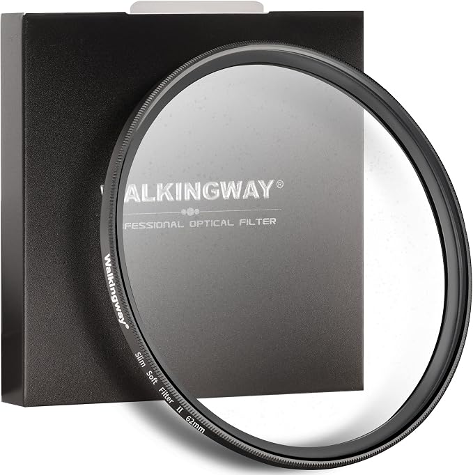 Walking Way 62MM White Pro Mist Diffusion Lens Filter, Dreamy Fog & Soft Glow by WalkingWay