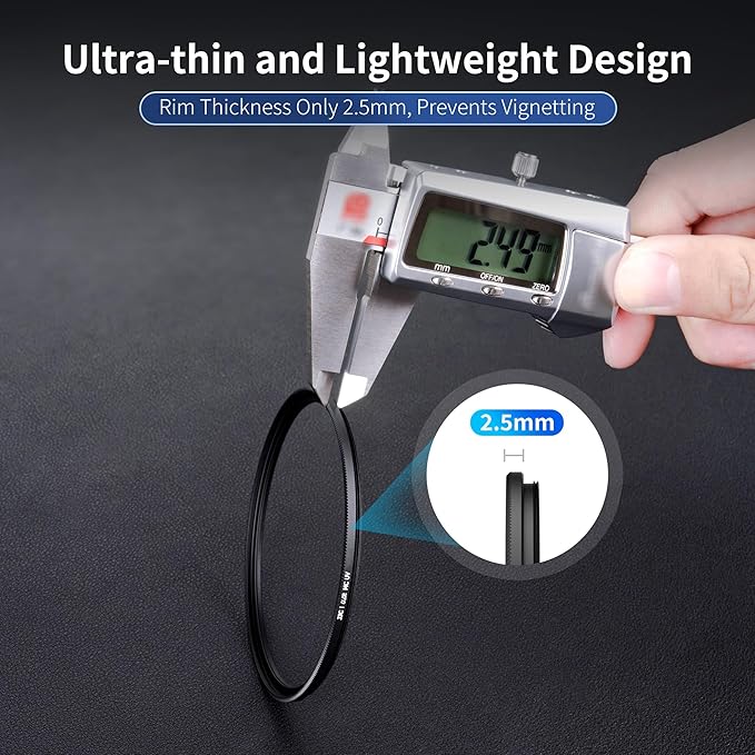 JJC 46mm Ultra-Low Reflectivity UV Filter Lens Protection - Image 4