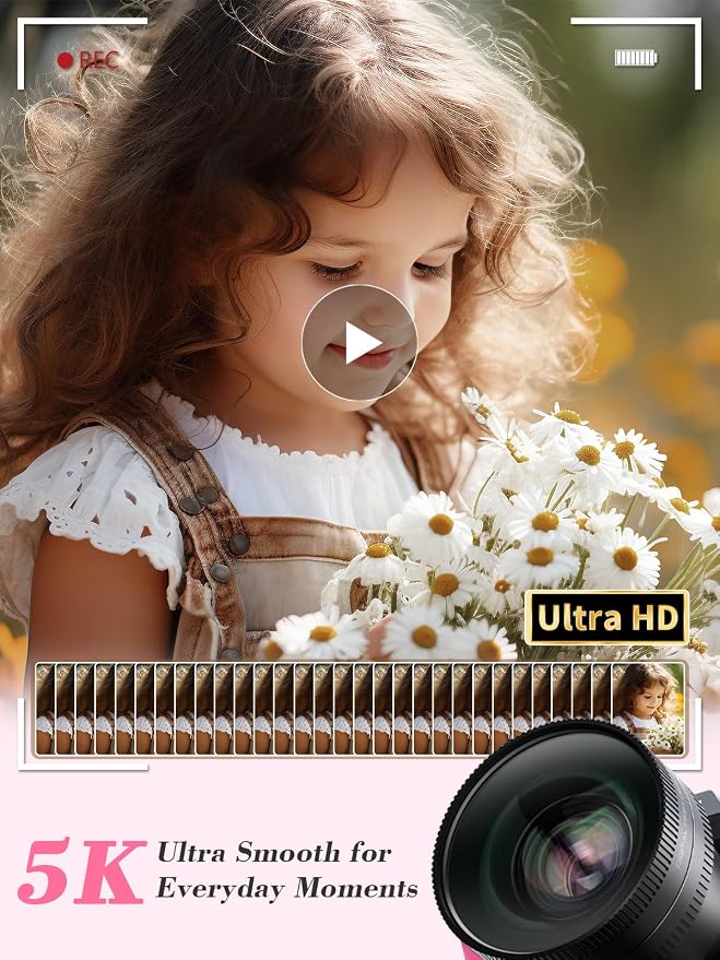 True 5K Digital Camera for Photography, Autofocus & Anti-Shake, 16X Zoom - Image 3