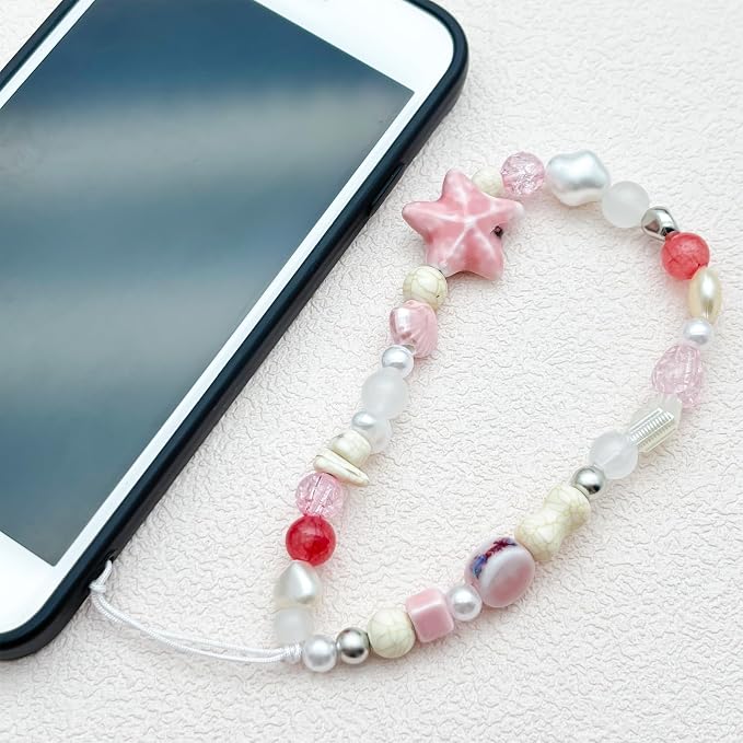 Beaded Camera Wrist Strap Cute Digital Camera Charm Lanyard Phone Chain - Image 5