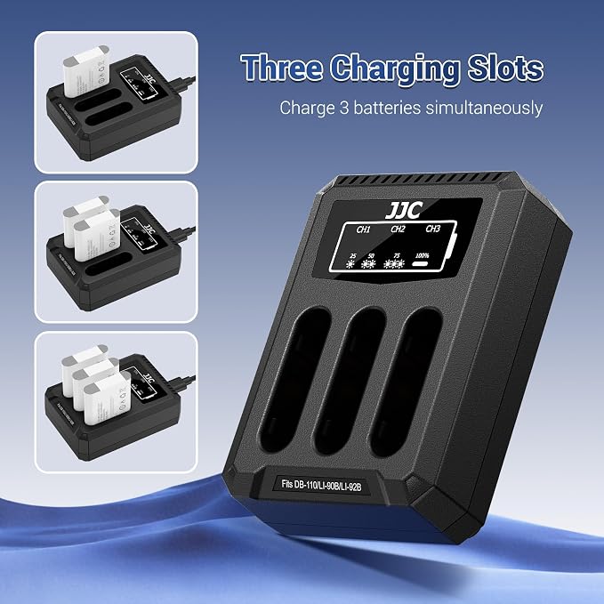JJC DB-110 Battery Charger USB Multi-Slot - Image 3