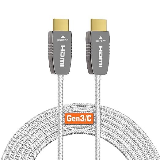 RUIPRO Crystal 8K HDMI Ultra High Speed Latest 2.1b Certified Fiber Optic Cable by RUIPRO-ProfessionalQualityVideoandAudioYouCanSeeandHear