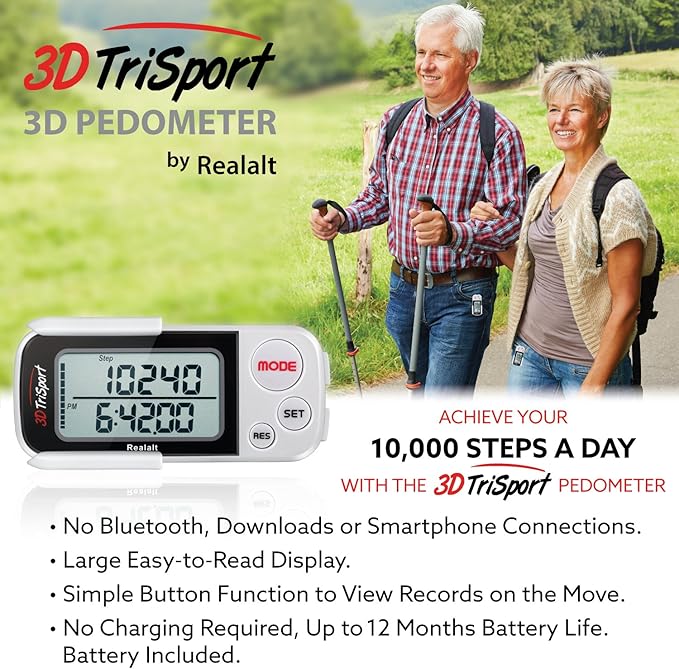 Realalt 3DTriSport 3D Walking Pedometer - Image 6