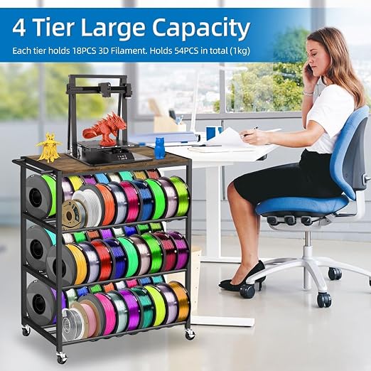 3D Printer Stand with Filament Storage Rack - Image 5