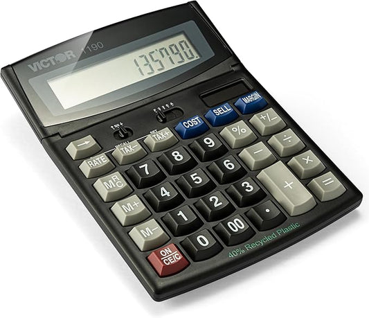 Victor 1190 Executive Desktop Calculator, 12-Digit LCD by Victor
