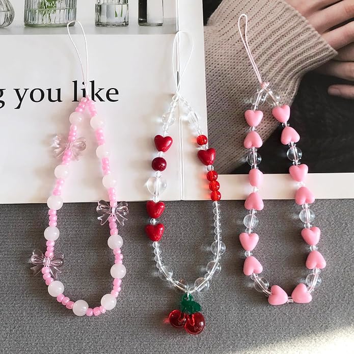 Phone Charm Strap Cute Phone Lanyard Wrist Strap Bracelet Accessories - Image 8