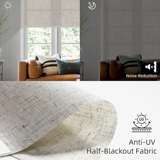 SmartWings Light Filtering Motorized Roller Shades Work - Image 4