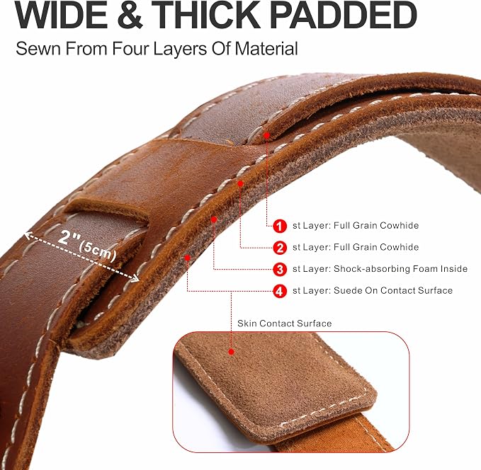Padwa Lifestyle Tan Dual Camera Harness Strap - Image 3