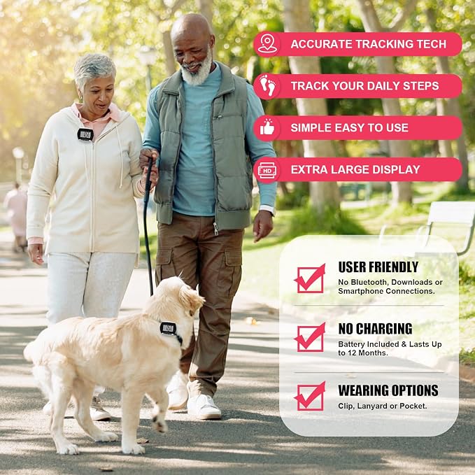 Weewooday Pedometer for Walking Steps and Miles Simple Pedometer Clip on - Image 7
