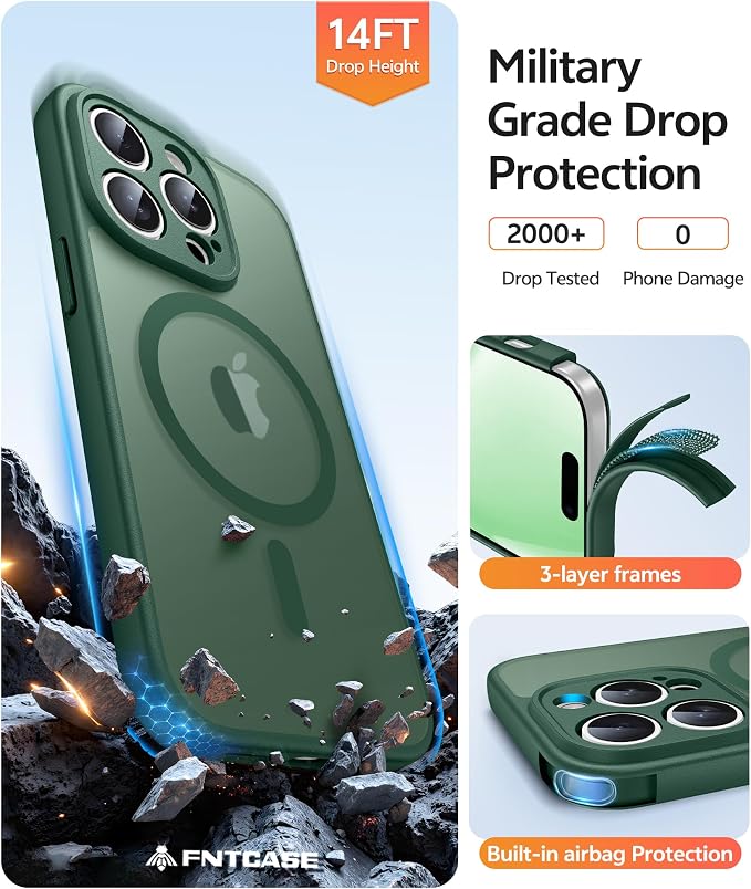 FNTCASE for iPhone 14 Pro Case: Translucent Matte Cases - Image 5