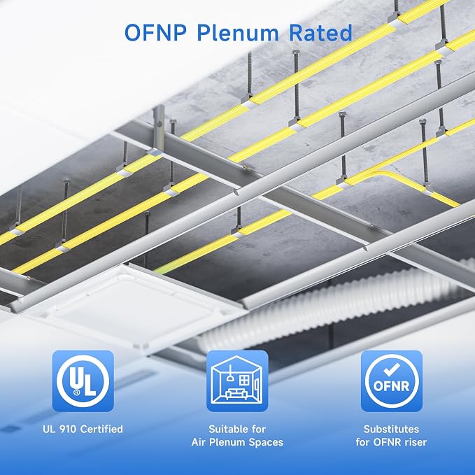 Cable Matters Plenum Rated Duplex OS2 Single Mode Fiber Optic Patch Cable - 1m - Image 3