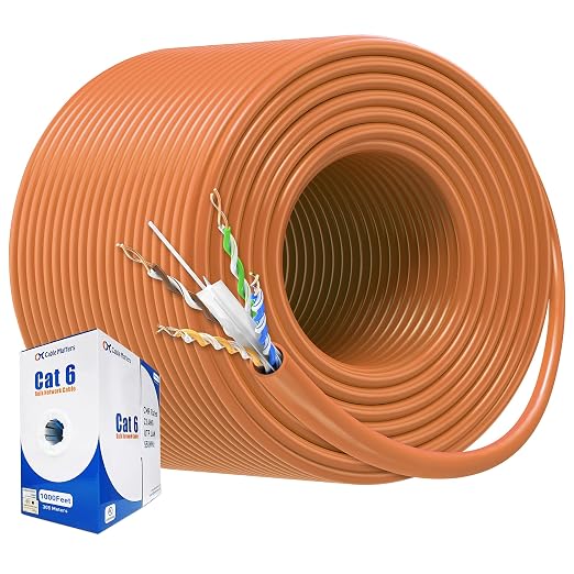 Cable Matters 10Gbps in-Wall Rated 23AWG Bare Copper Cat 6 Cable - 1000ft by CableMatters