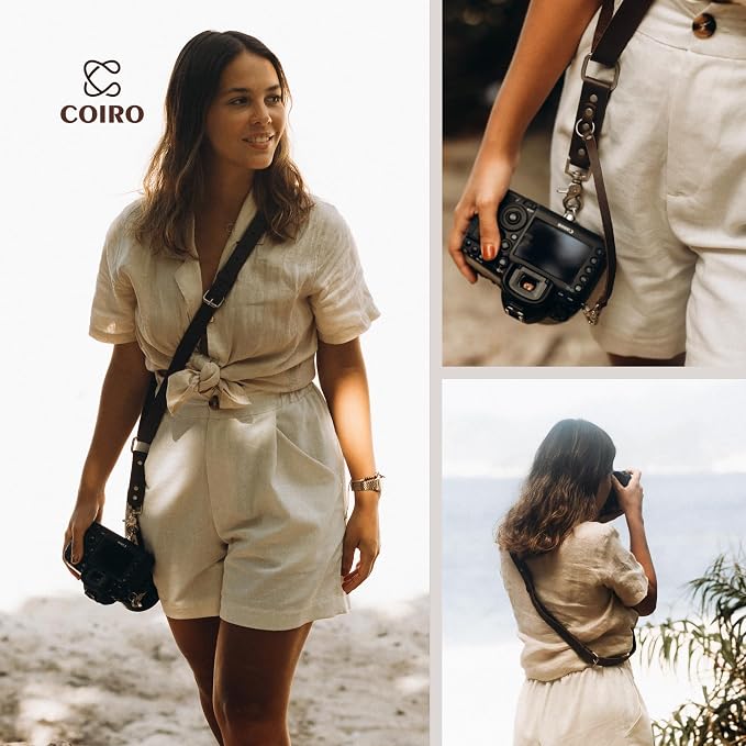 C Coiro Leather Camera Strap Crossbody - Image 7