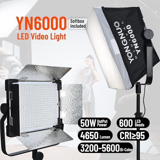 YONGNUO YN6000 KIT LED Video Light - Image 2
