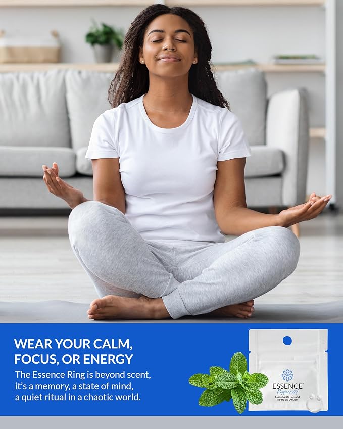 Essence Wearable Aromatherapy Nasal Diffuser – Peppermint Essential Oil Nose - Image 2