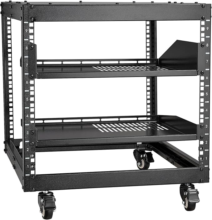 VEVOR 9U Open Frame Server Rack, Free Standing or Wall Mount Network Server Rack by VEVOR