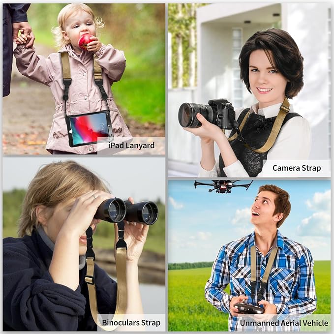 FIEIL Adjustable Shoulder Strap, Nylon Camera Strap, Comfortable Neck Strap - Image 2