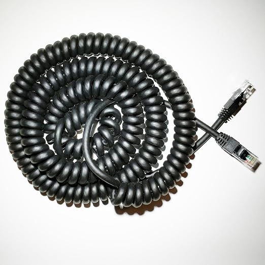 24AWG Spiral-Coiled Ethernet Cat5e Cable - Image 2
