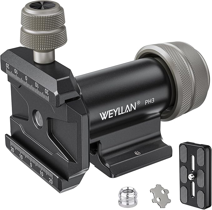 WEYLLAN PH3 MonoGimbal Head for Tripod Monopod, CNC All Metal Side Saddle by WEYLLAN