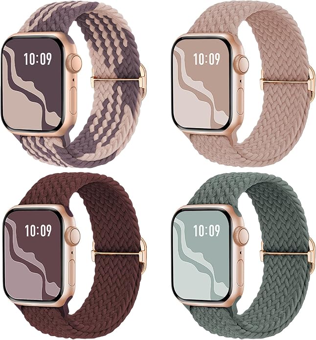 4 Pack Braided Stretchy Bands Compatible by Suitisbest