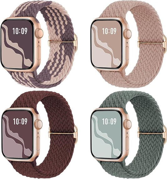4 Pack Braided Stretchy Bands Compatible by Suitisbest