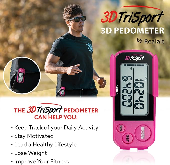 Realalt 3DTriSport 3D Walking Pedometer - Image 3