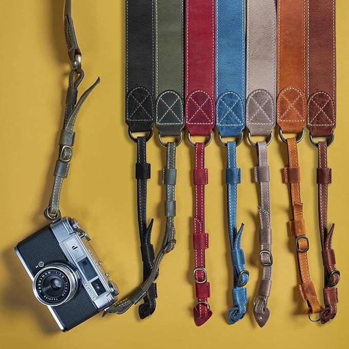 MegaGear SLR, DSLR Sierra Series Genuine Leather Camera Shoulder or Neck Strap - Image 3