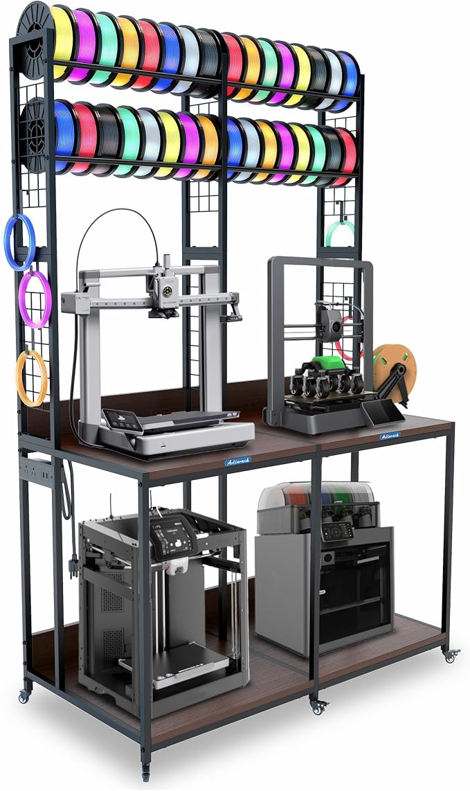 Upgraded Dual 3D Printer Stand by Unknown