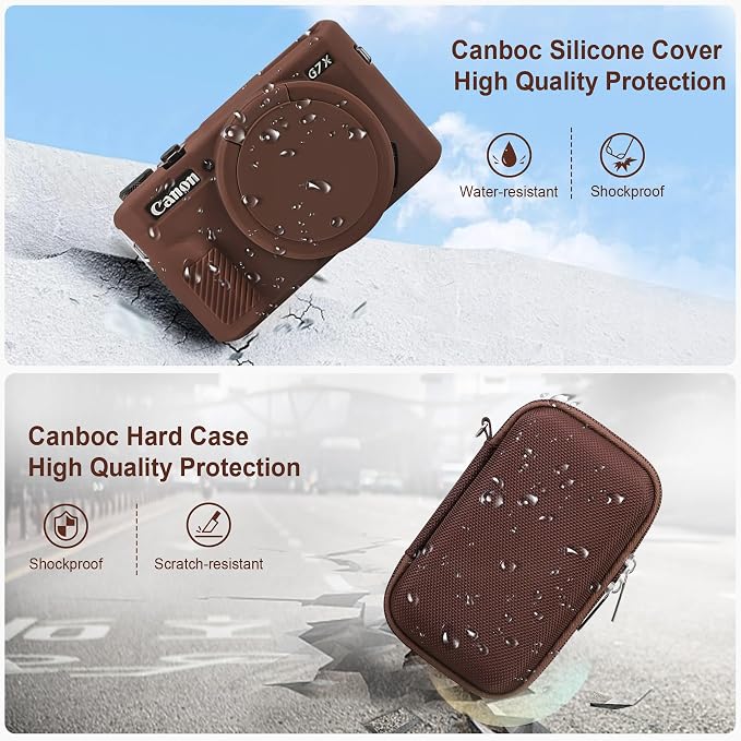 Canboc Camera Case for Canon PowerShot G7 X Mark II Digital Camera, Hard - Image 4