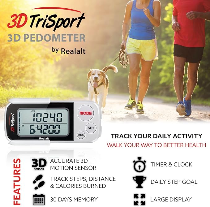 Realalt 3DTriSport 3D Walking Pedometer - Image 2