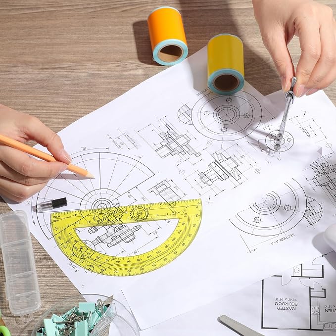 EBOOT Student Geometry Math Set, Drawing Compass and 6 Inch Swing Arm - Image 2