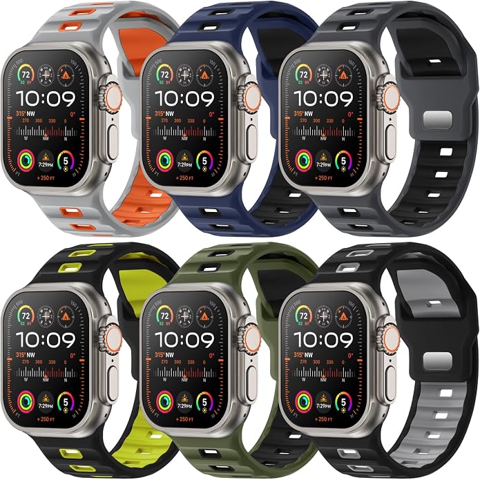 Sport Bands 6-Pack Compatible by Adorique