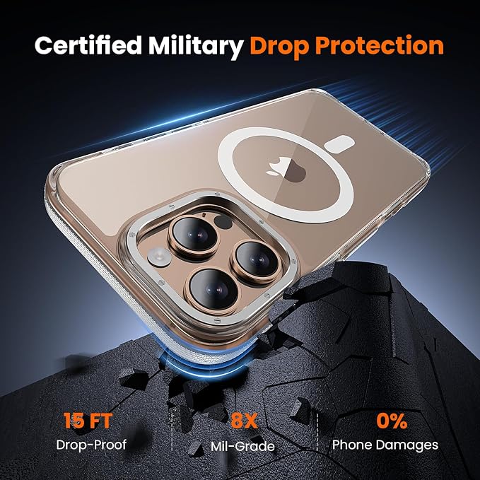 toushion 3 in 1 for iPhone 16 Pro Max Case Clear - Image 5