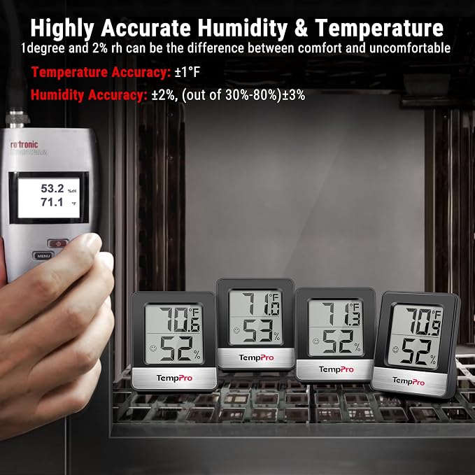 TempPro TP49 Digital Hygrometer Indoor Thermometer Humidity Meter Room - Image 7