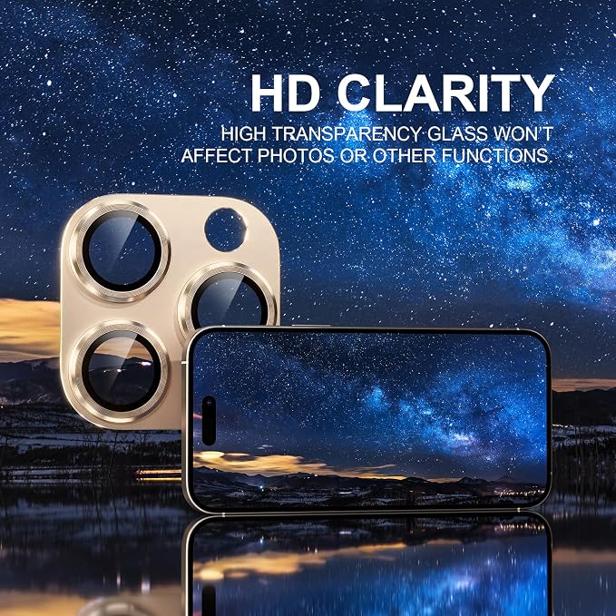 Choiche Compatible for iPhone 16 Pro/iPhone 16 Pro Max Camera Lens Protector - Image 5