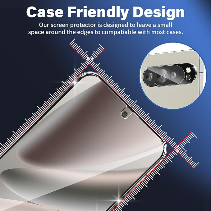 letosan 3 Pack for Google Pixel 10 Pro XL Screen Protector Tempered Glass + 3 - Image 6