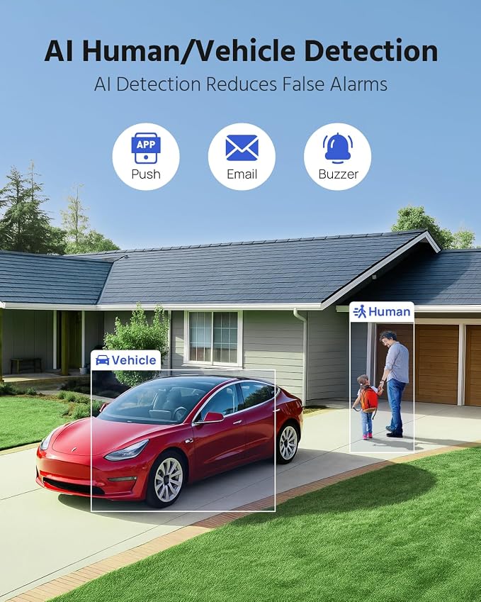 ANNKE 3K Two-Way Audio Security Camera System, 8CH H.265+ DVR - Image 4