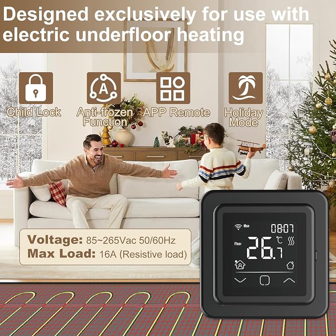 HEATIT Programmable Thermostat, WiFi Smart Thermostat - Image 2