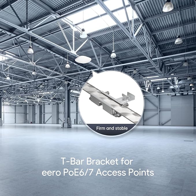 Eero PoE 7 & 6 T-Bar Ceiling Mount, Aluminum Tool-Free WiFi AP Bracket | T-Bar - Image 6