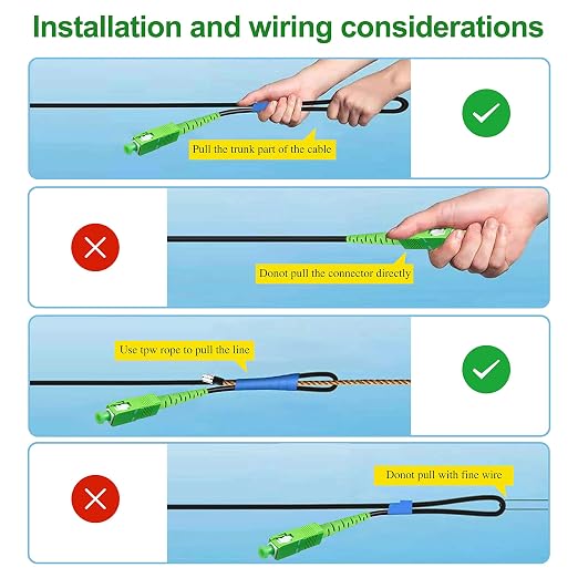 20 Meters SC/APC to SC/APC Fiber Optic Internet Cable, Armored Single Mode - Image 6