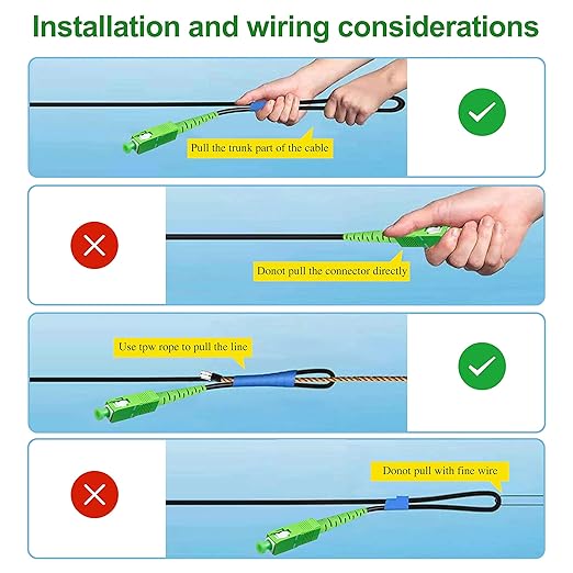10 Meters SC/APC to SC/APC Fiber Optic Internet Cable, Armored Single Mode - Image 6