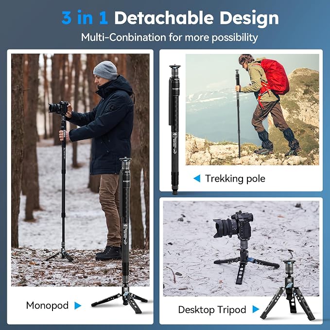 SIRUI AM-145 Carbon Fiber 3-in-1 Monopod - Image 8
