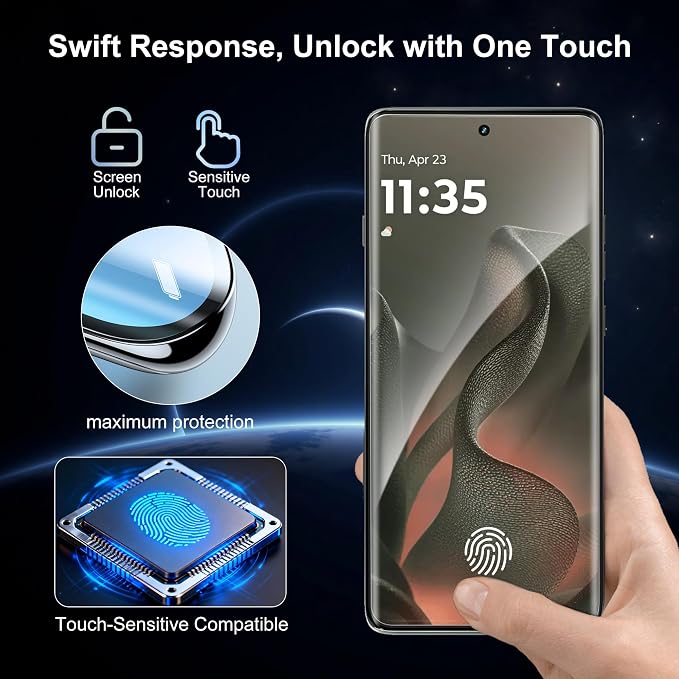 2+2 Pack for Motorola Edge 2025 Screen Protector and Camera Protectors - Image 2