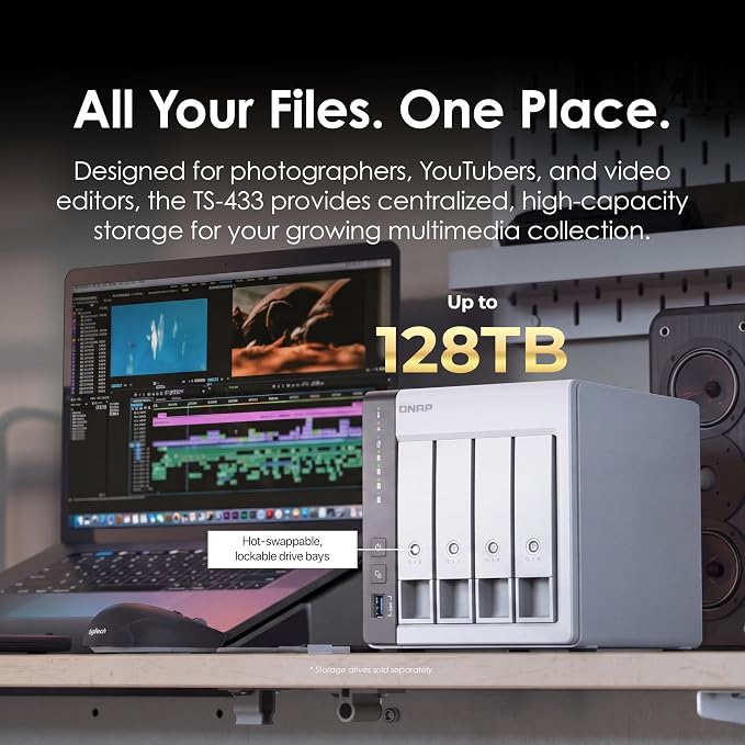 QNAP TS-433-4G-US 4 Bay NAS - Image 3