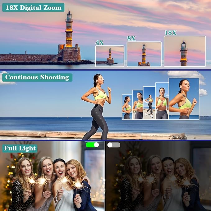Digital Camera 30MP FHD 1080P Point and Shoot Camera - Image 6
